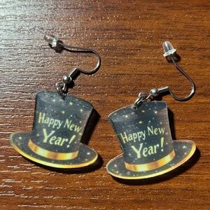 Happy New Year Earrings